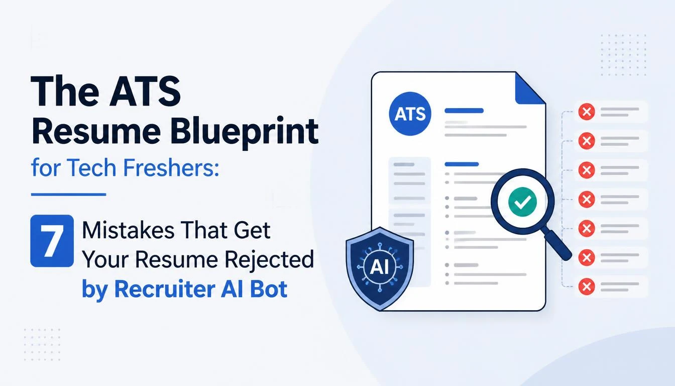 The ATS Resume Blueprint for Tech Freshers: 7 Mistakes That Get Your Resume Rejected by Recruiter AI Bots