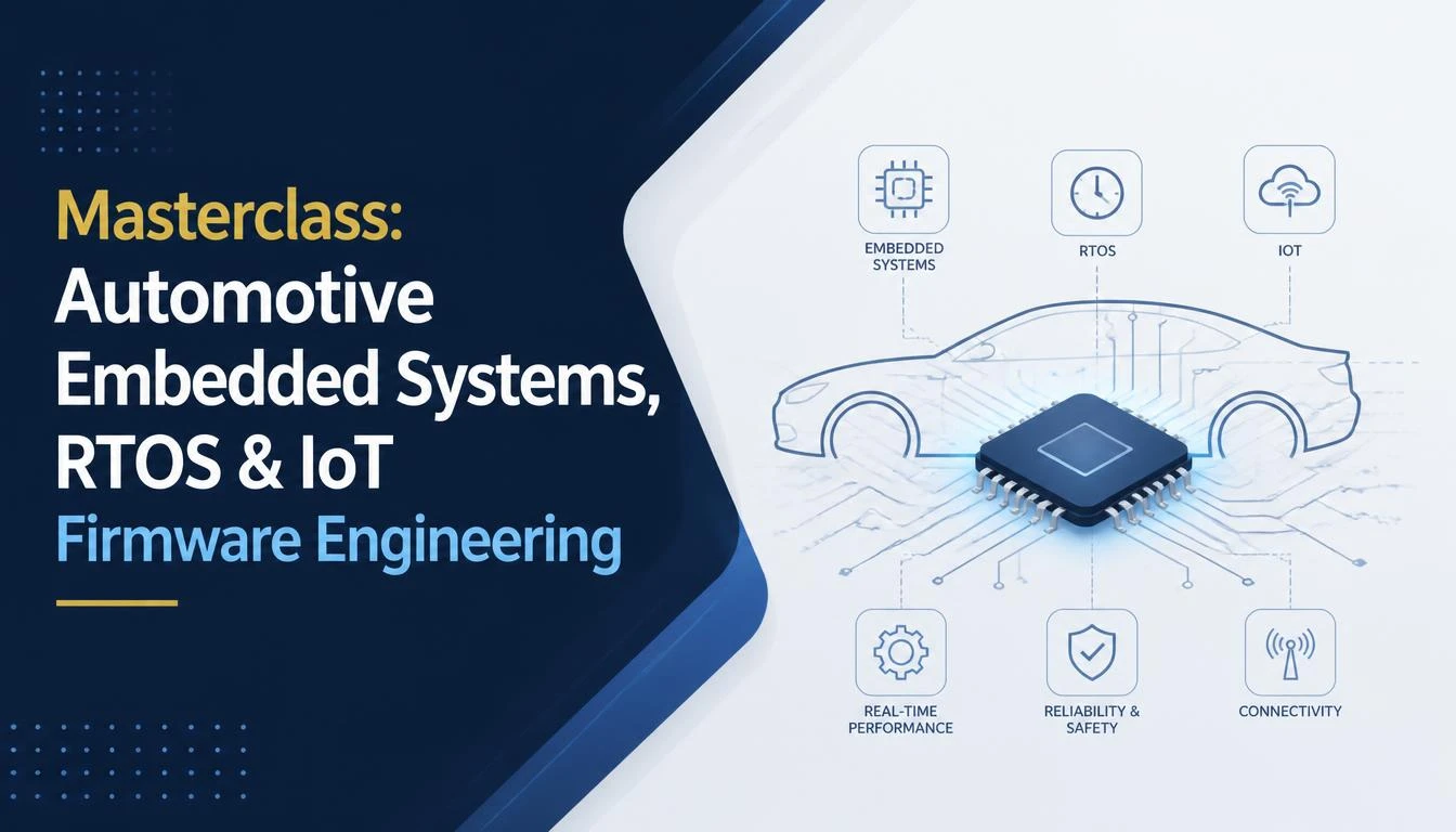 Masterclass: Automotive Embedded Systems, RTOS & IoT Firmware Engineering