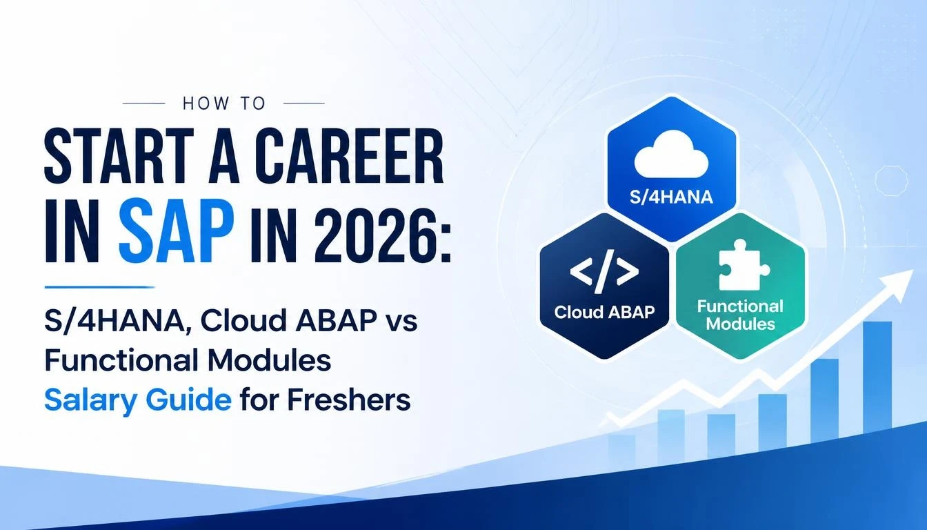 How to Start a Career in SAP in 2026: S/4HANA, Cloud ABAP vs Functional Modules Salary Guide for Freshers