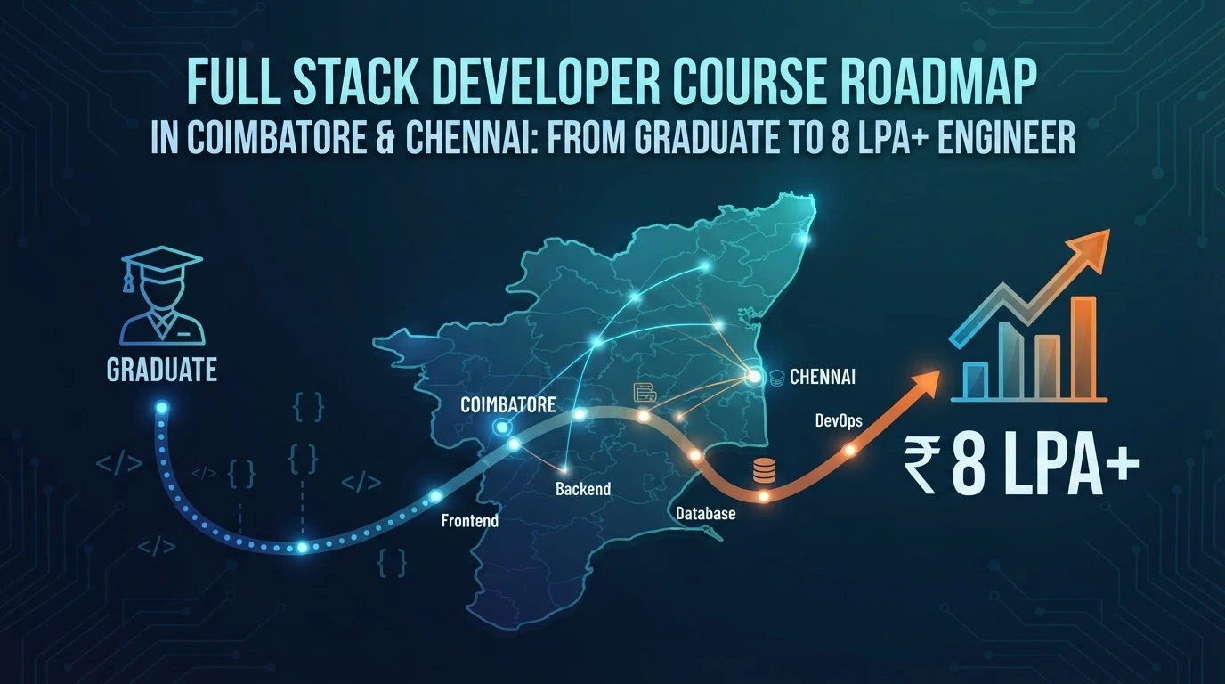 Full Stack Developer Course Roadmap in Coimbatore & Chennai: From Graduate to 8 LPA+ Engineer