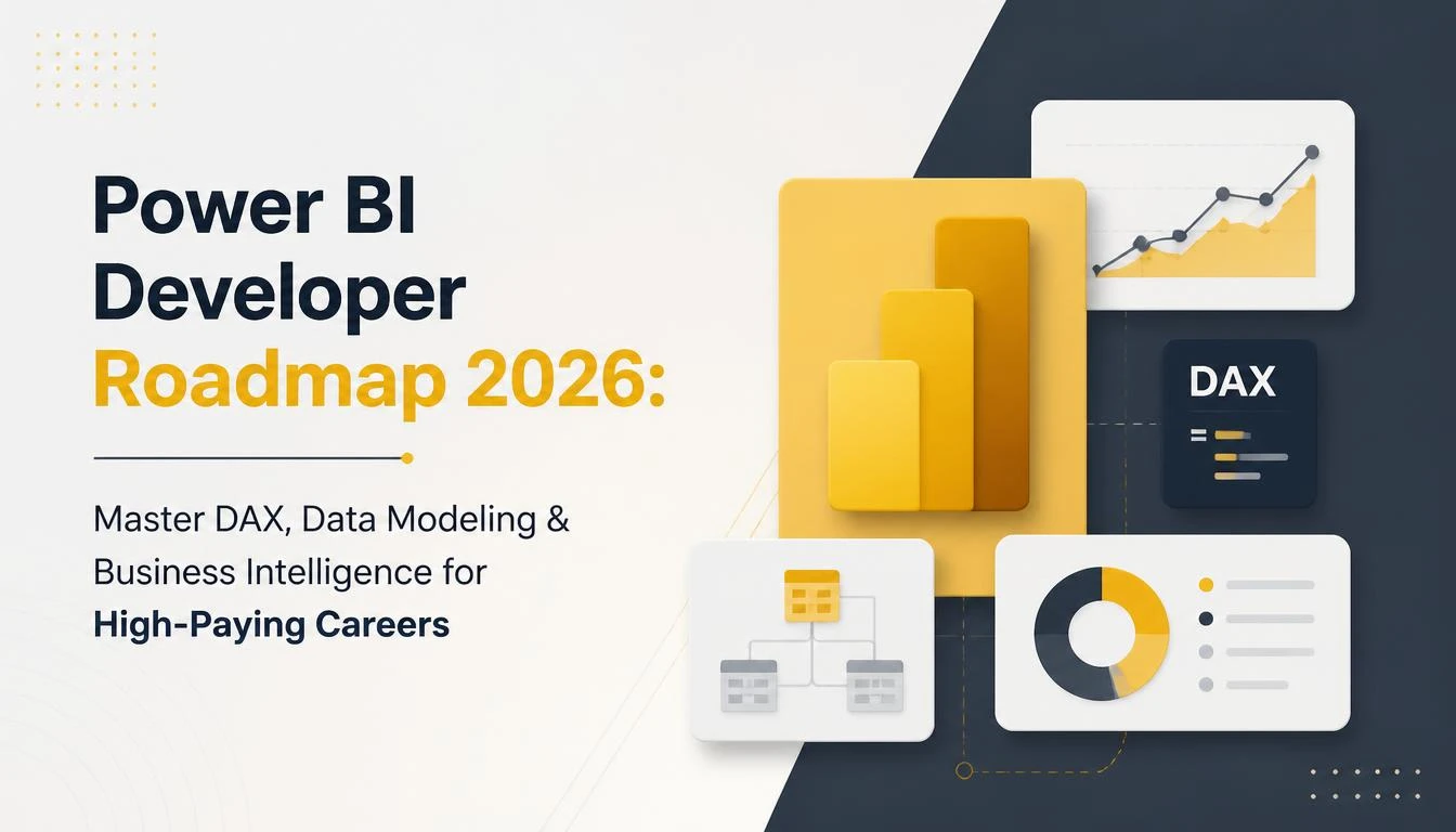 Power BI Developer Roadmap 2026: Master DAX, Data Modeling & Business Intelligence for High-Paying Careers