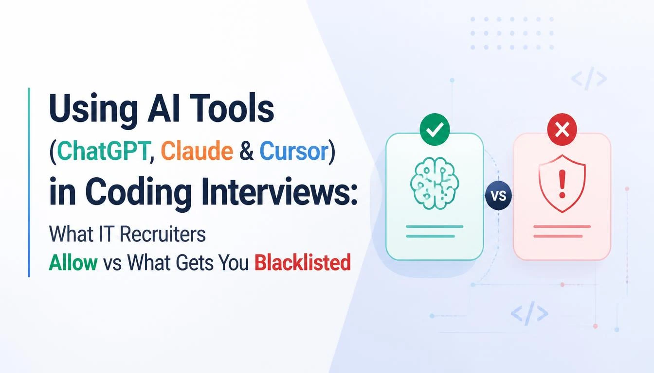 Using AI Tools (ChatGPT, Claude & Cursor) in Coding Interviews: What IT Recruiters Allow vs What Gets You Blacklisted